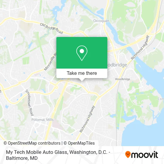 My Tech Mobile Auto Glass map