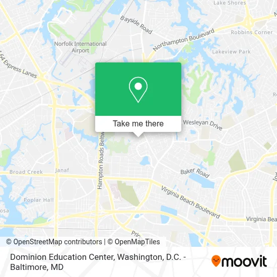 Dominion Education Center map
