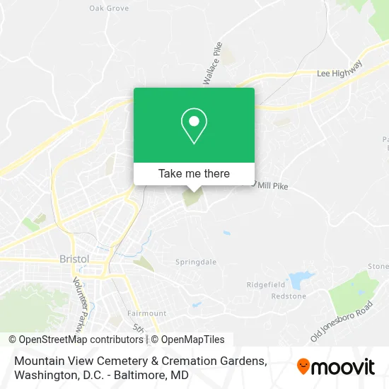 Mountain View Cemetery & Cremation Gardens map