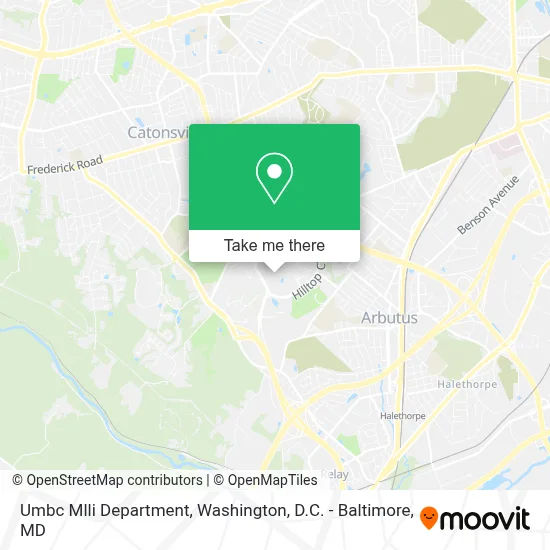 Umbc Mlli Department map