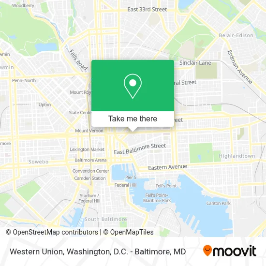 Western Union map