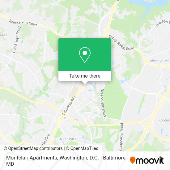 Montclair Apartments map