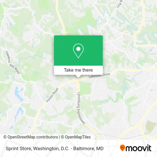 Sprint Store map