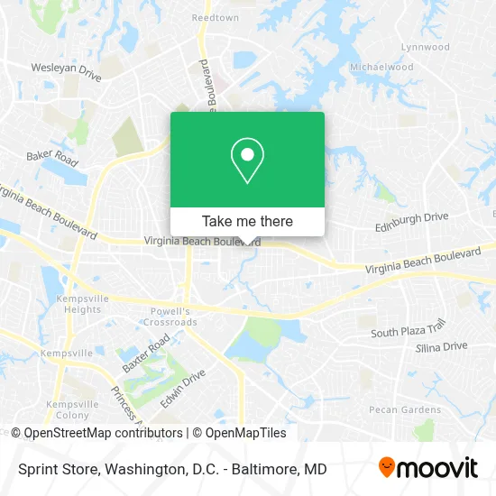 Sprint Store map