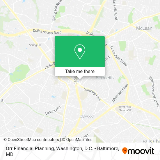 Orr Financial Planning map