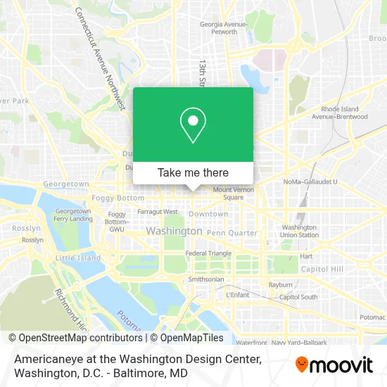 Americaneye at the Washington Design Center map