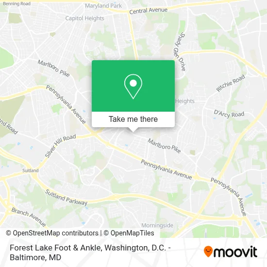 Forest Lake Foot & Ankle map