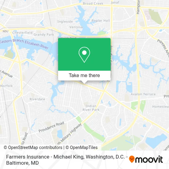 Farmers Insurance - Michael King map