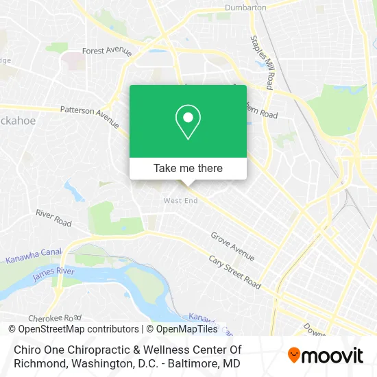 Chiro One Chiropractic & Wellness Center Of Richmond map