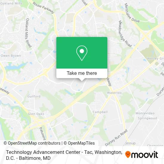 Technology Advancement Center - Tac map