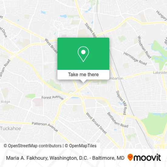 Maria A. Fakhoury map