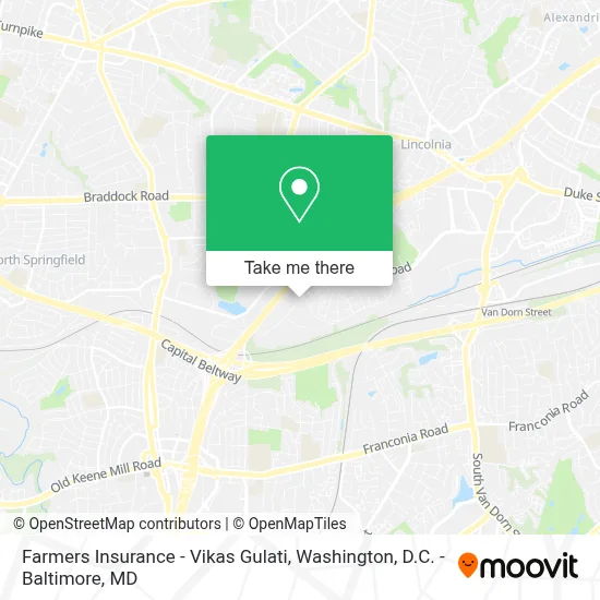 Farmers Insurance - Vikas Gulati map