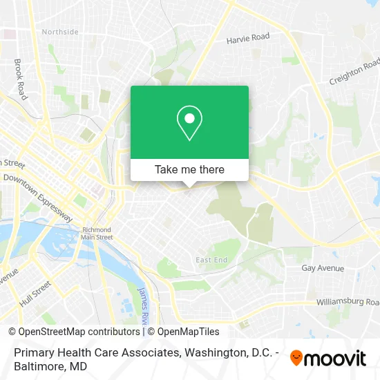 Primary Health Care Associates map
