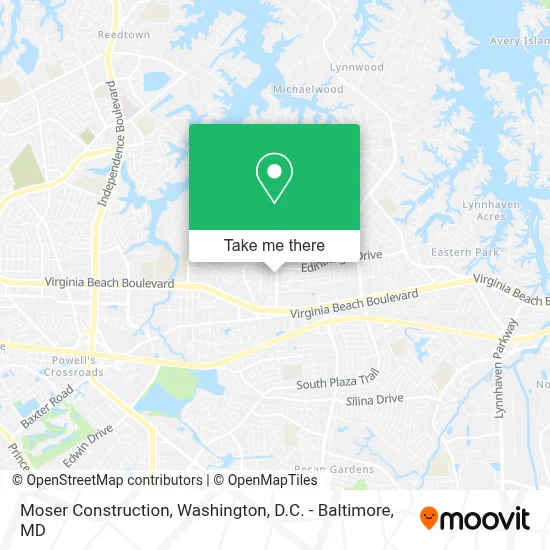 Moser Construction map