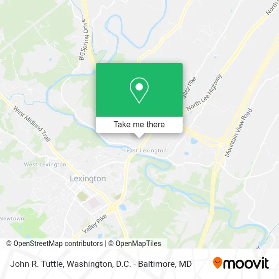John R. Tuttle map