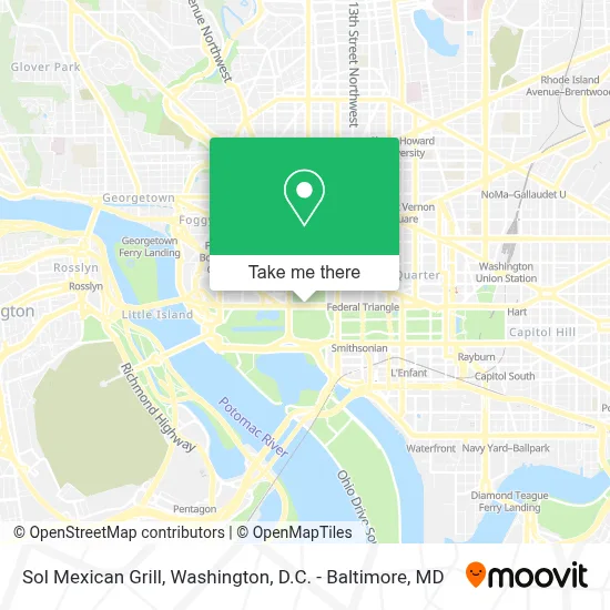 Sol Mexican Grill map