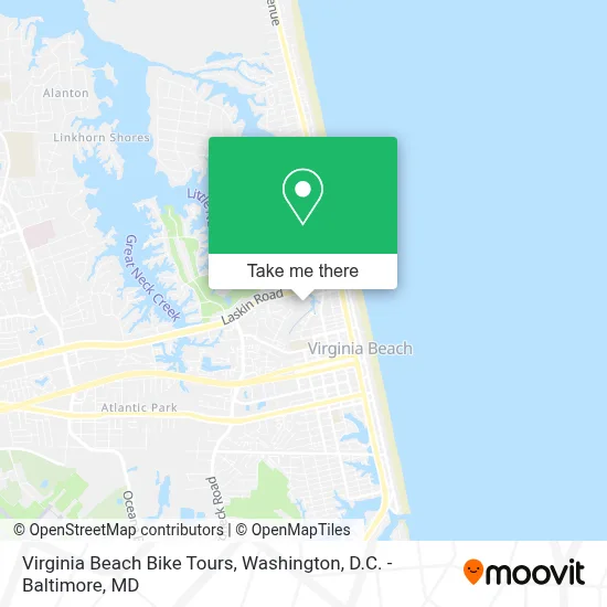 Virginia Beach Bike Tours map