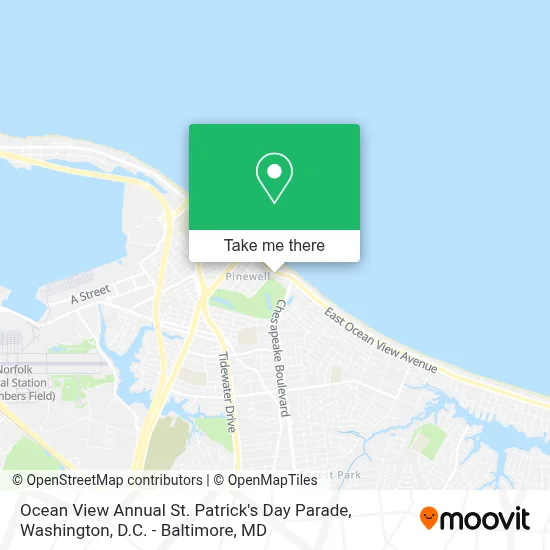 Ocean View Annual St. Patrick's Day Parade map