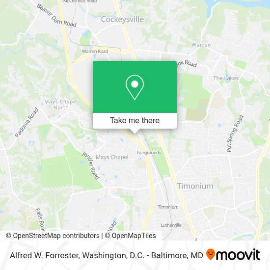 Alfred W. Forrester map