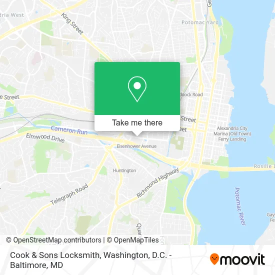 Cook & Sons Locksmith map