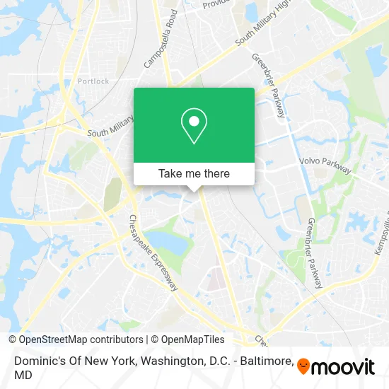 Dominic's Of New York map
