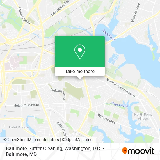 Baltimore Gutter Cleaning map