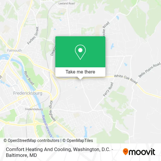 Comfort Heating And Cooling map