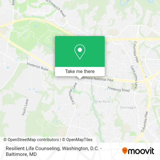 Resilient Life Counseling map