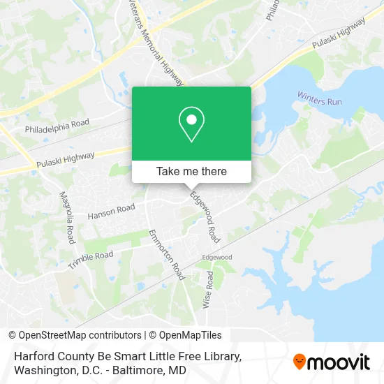 Harford County Be Smart Little Free Library map