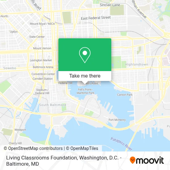 Living Classrooms Foundation map
