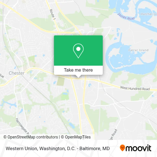 Western Union map