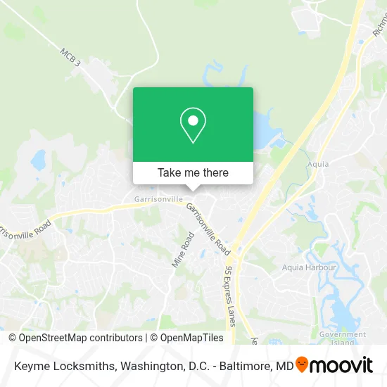 Keyme Locksmiths map