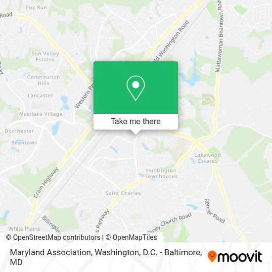 Maryland Association map