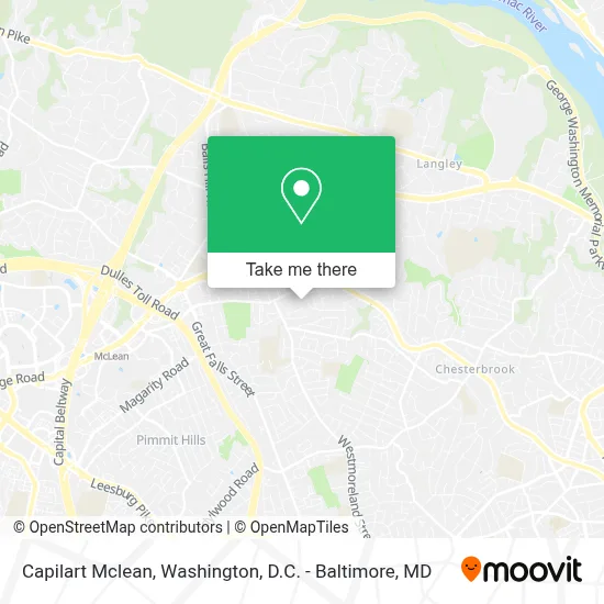 Capilart Mclean map