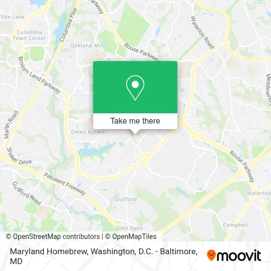 Maryland Homebrew map
