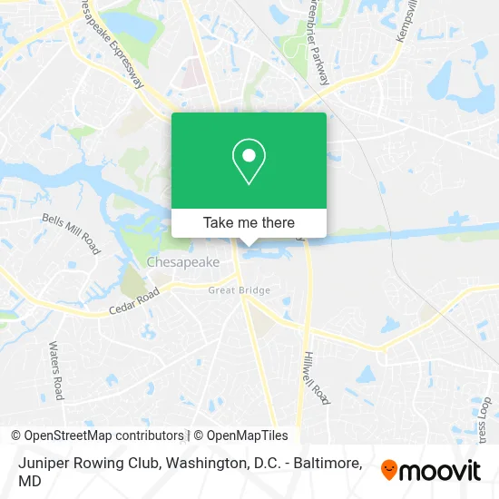 Juniper Rowing Club map