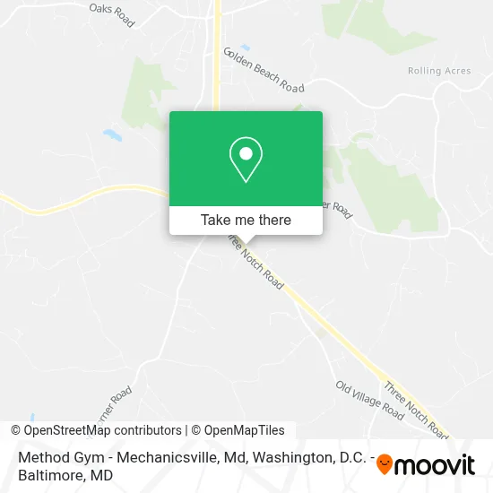 Method Gym - Mechanicsville, Md map