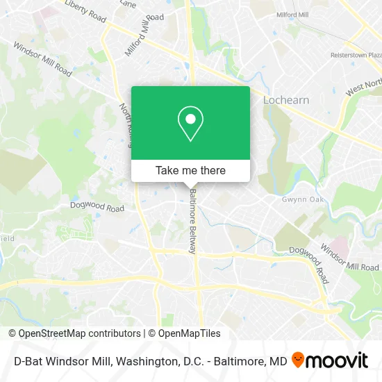 D-Bat Windsor Mill map