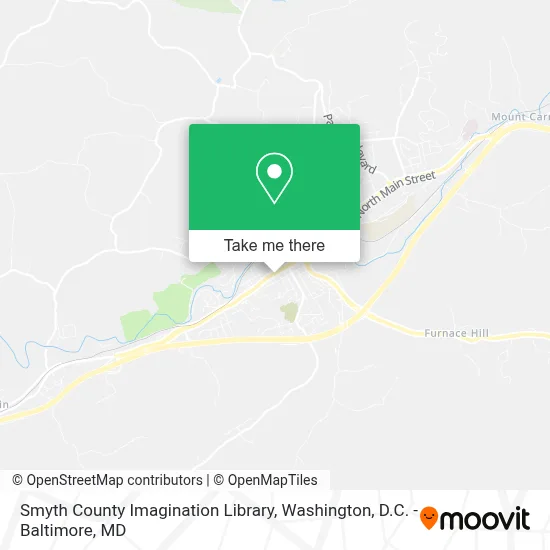 Smyth County Imagination Library map