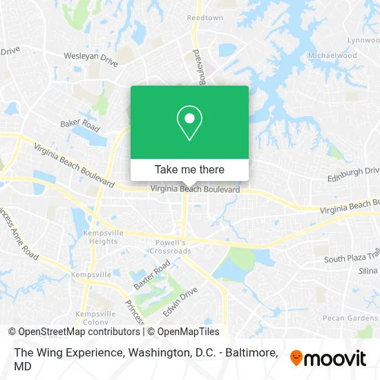 The Wing Experience map