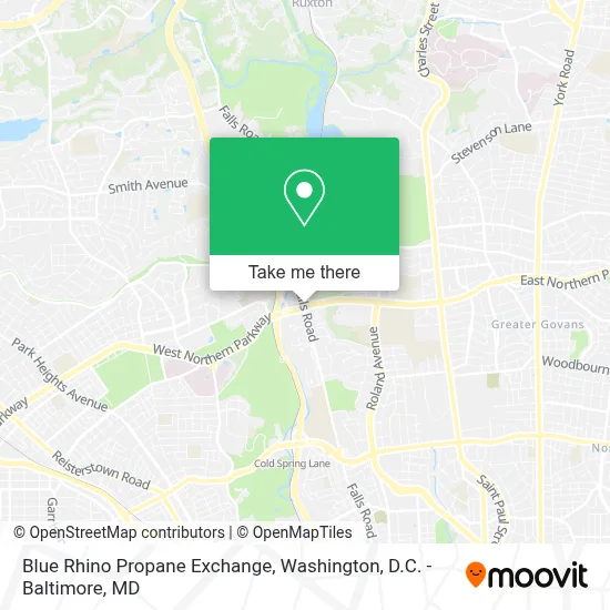 Blue Rhino Propane Exchange map