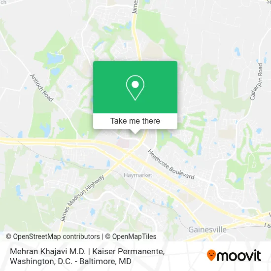 Mehran Khajavi M.D. | Kaiser Permanente map