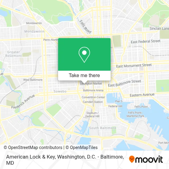 American Lock & Key map
