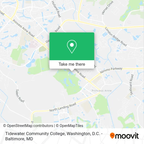 Tidewater Community College map