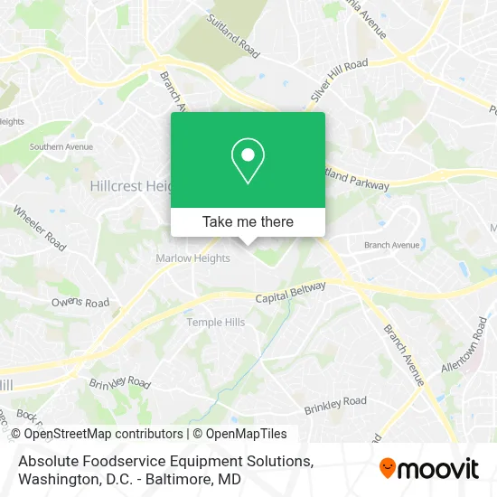 Absolute Foodservice Equipment Solutions map