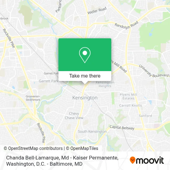 Chanda Bell-Lamarque, Md - Kaiser Permanente map