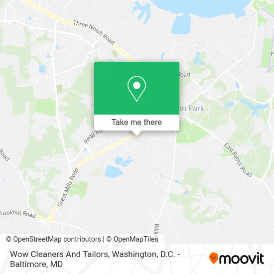 Wow Cleaners And Tailors map