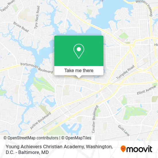 Young Achievers Christian Academy map