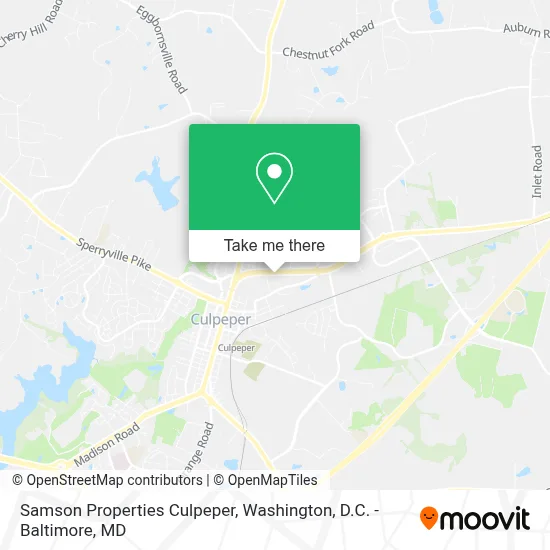 Samson Properties Culpeper map