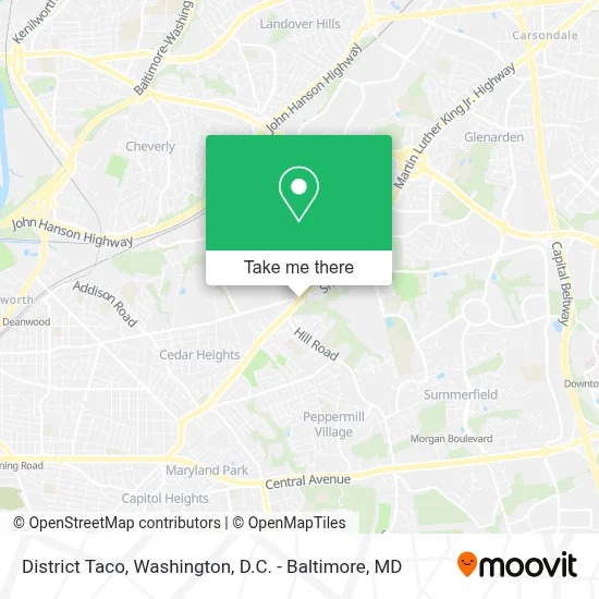 District Taco map